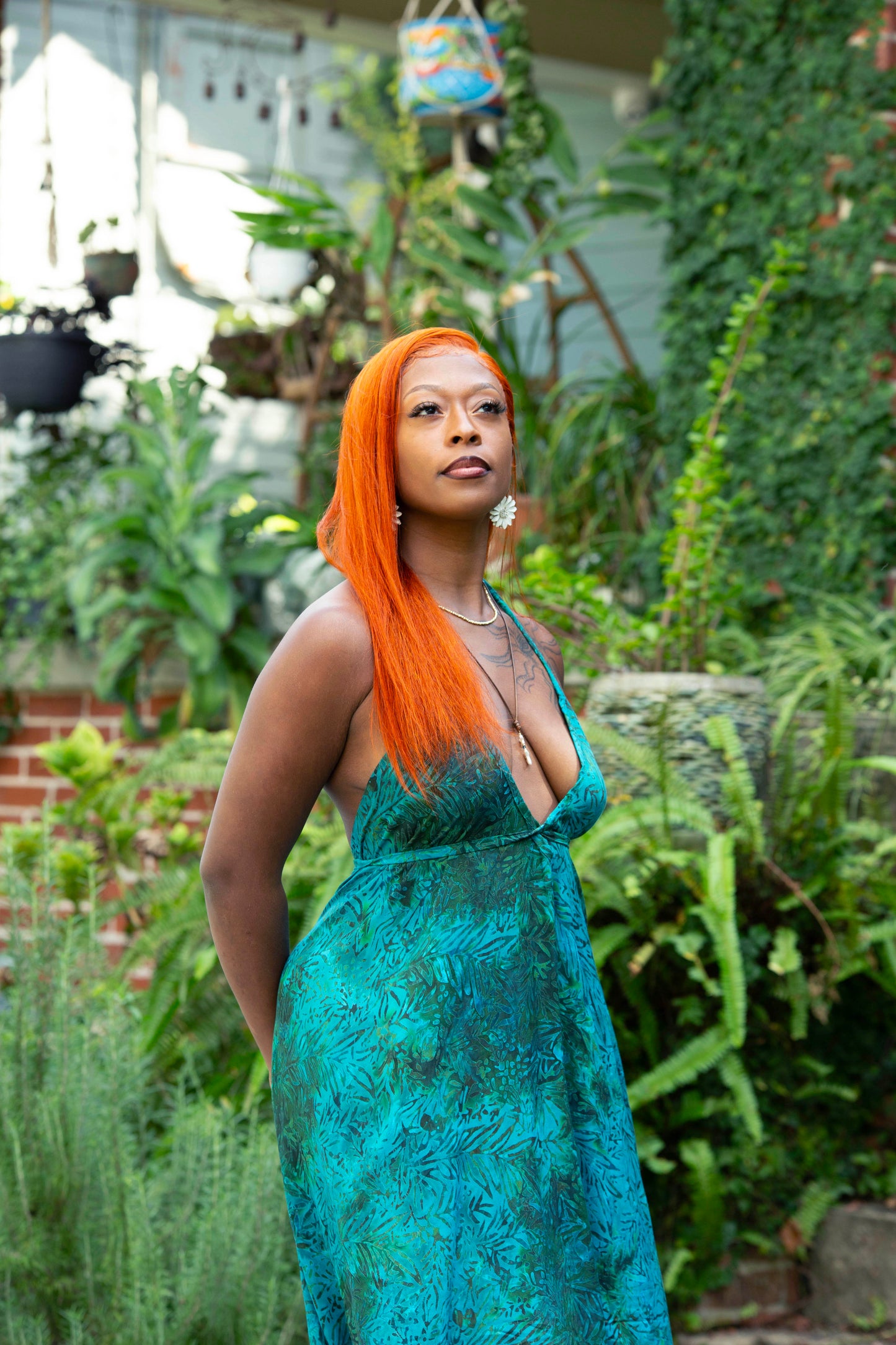 Hand Batiked Slit Dress