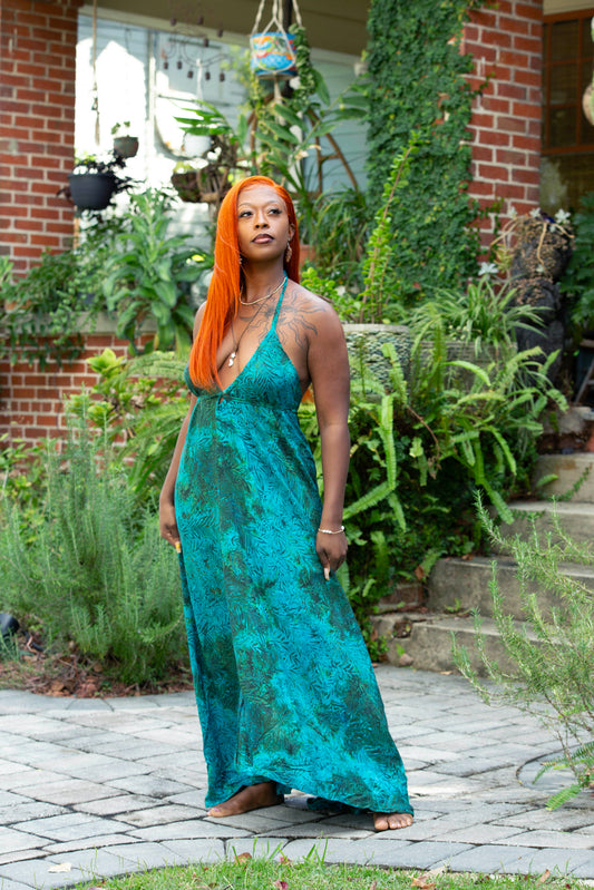 Hand Batiked Slit Dress