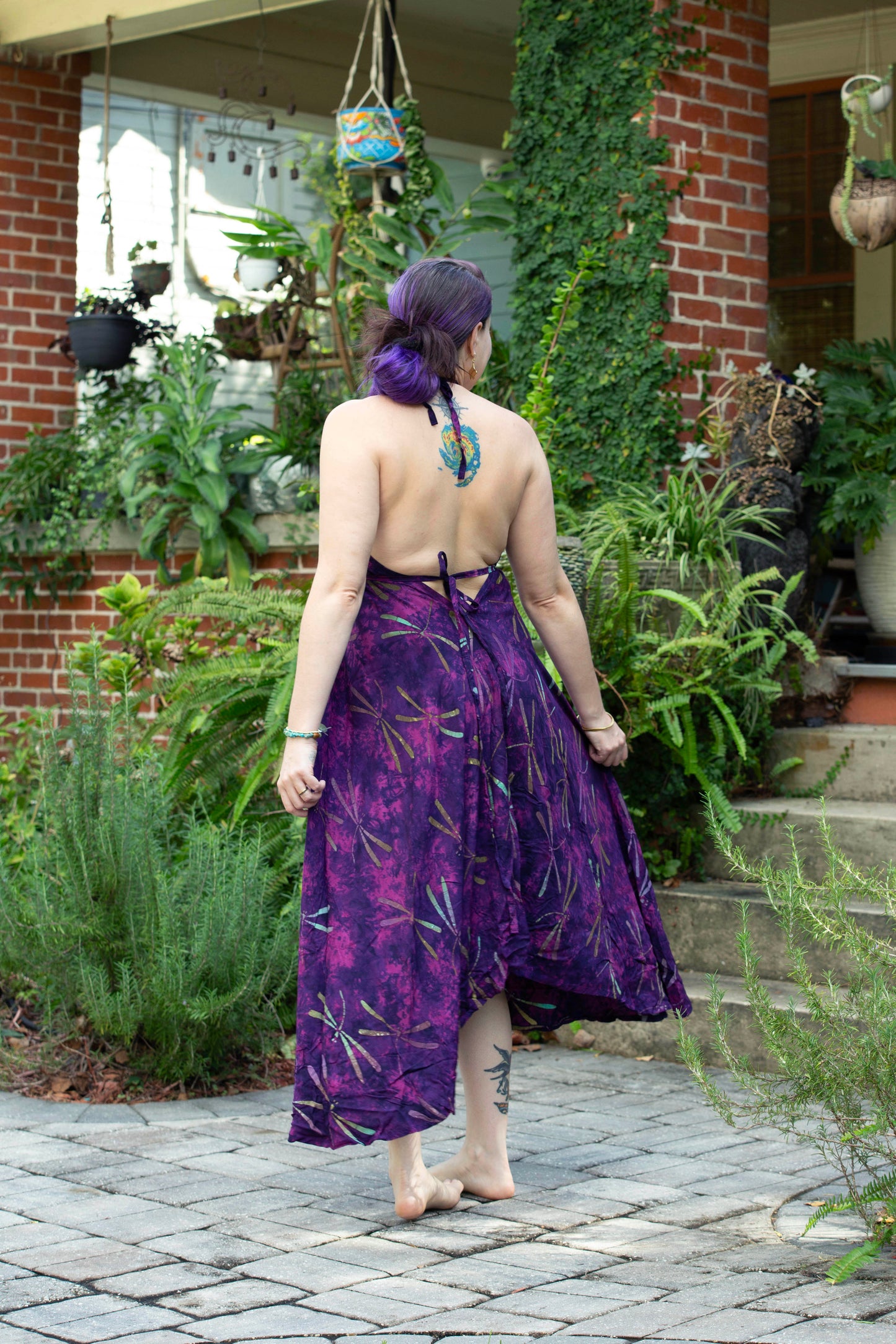 Hand Batiked Slit Dress