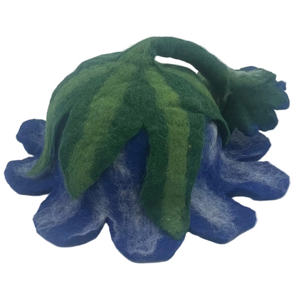 Hand Felted Flower Blossom Wool Hat