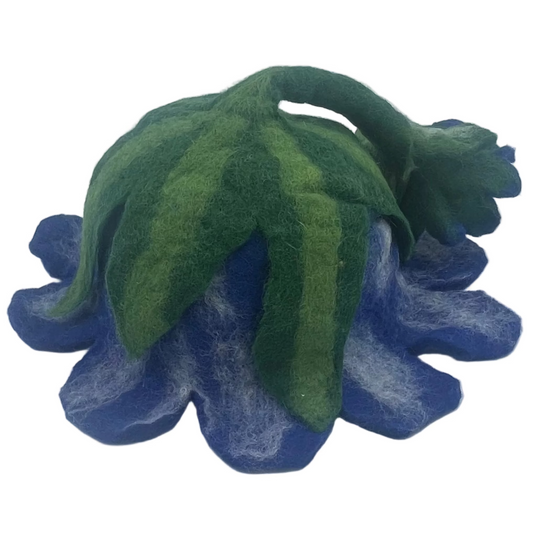 Hand Felted Flower Blossom Wool Hat