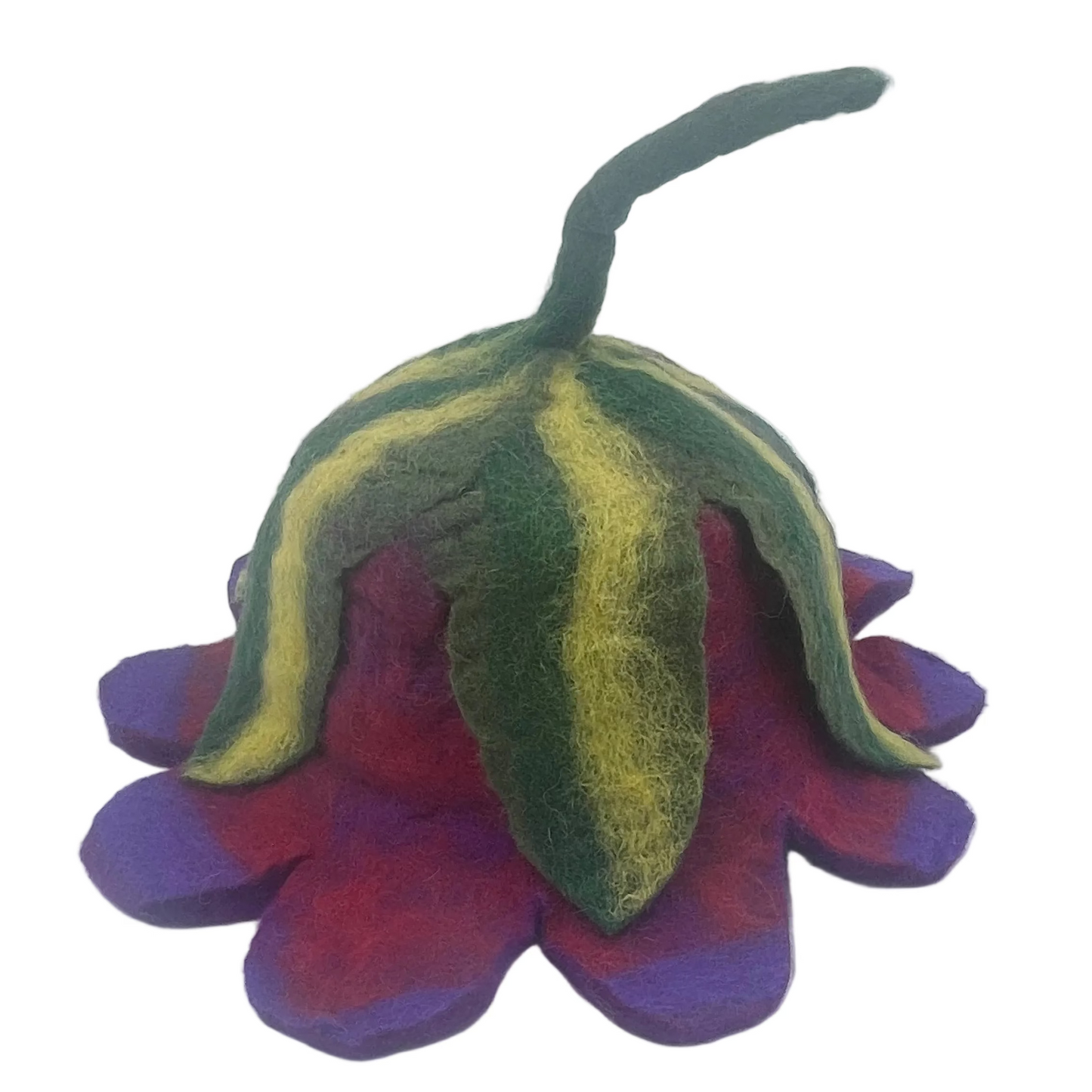 Hand Felted Flower Blossom Wool Hat