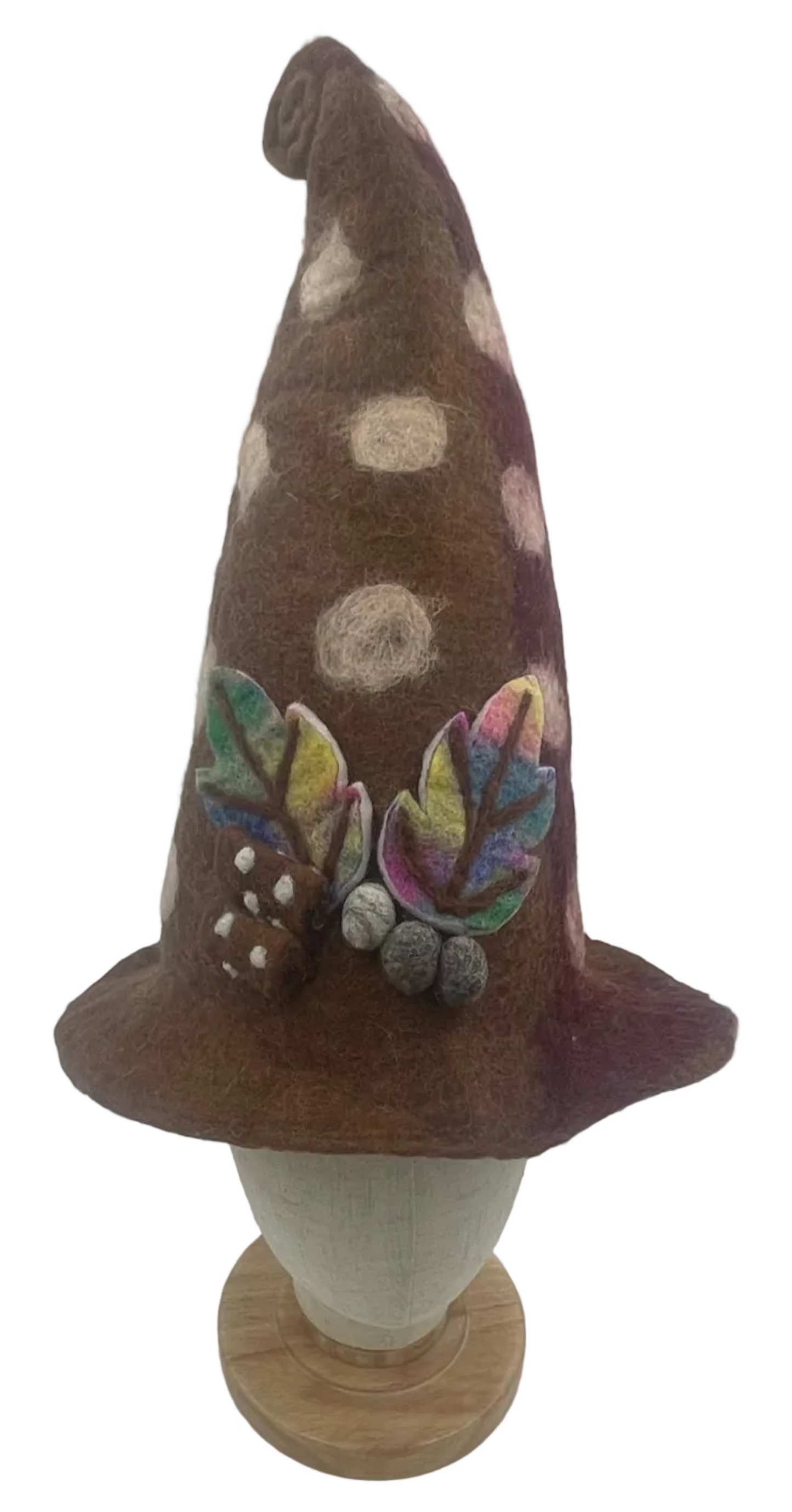 Hand Felted Fall Leaf Hat