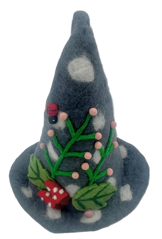 Hand Felted Ladybug Wool Hat