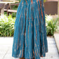 Tie Dyed Striped Rayon Skirt