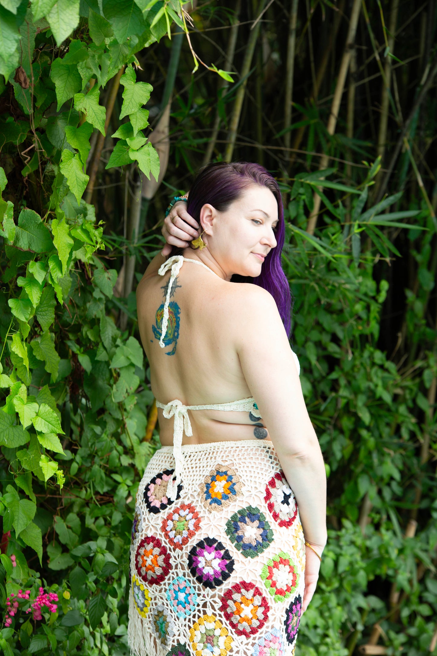 Crochet Fringe Skirt Set