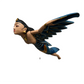 Hand Carved Flying Goddess Dewi Sri Spirit Chasers | 3 Colors