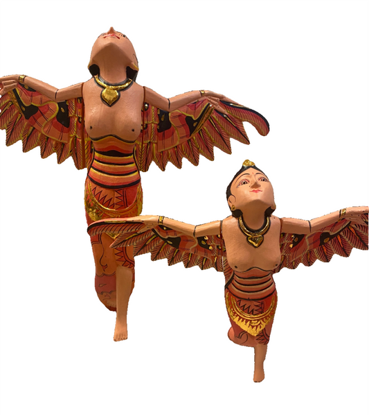 Hand Carved Flying Goddess Dewi Sri Spirit Chasers | 3 Colors