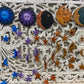 Purple Sun & Moon Painted Mobile