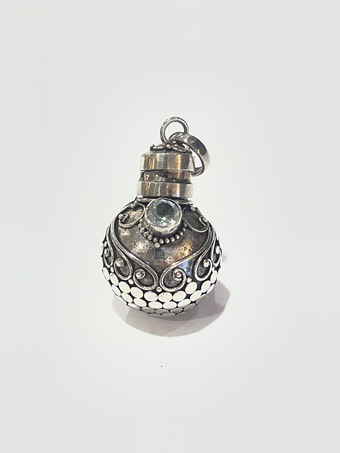 Balinese Round Vial Potion Pendant