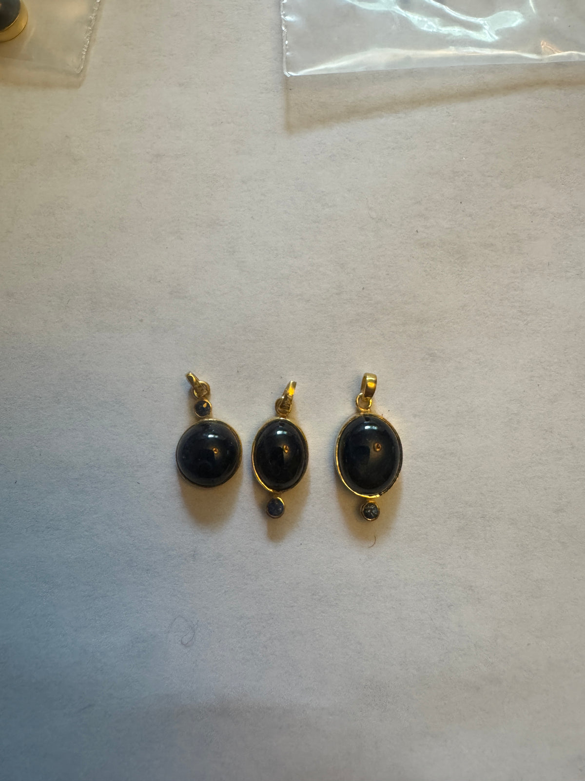 14 Karat Gold | Star Sapphire & Diamond Pendant Collection