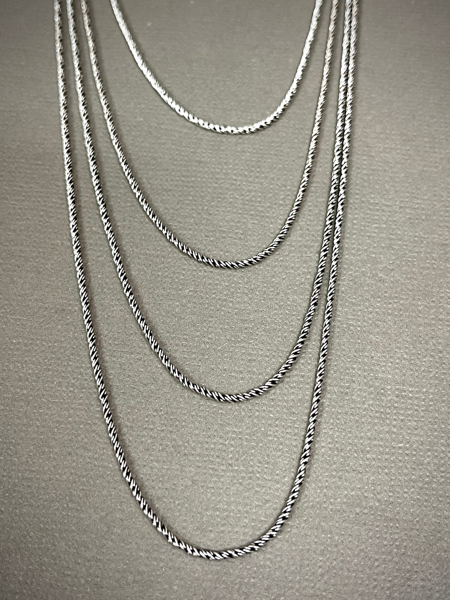 Sterling Thai Twisted Rope Chains