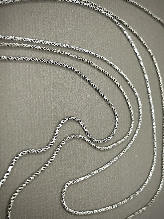 Sterling Thai Diamond Cut Rope Chains