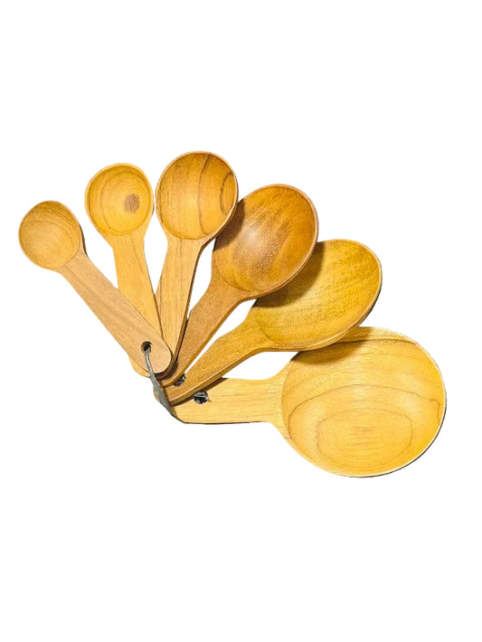 Teak Wood Measuring Spoon Set