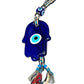 Woven Wool Tassel & Bead Evil Eye Hangings
