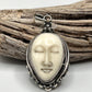 Oval Face Bone Face Pendants