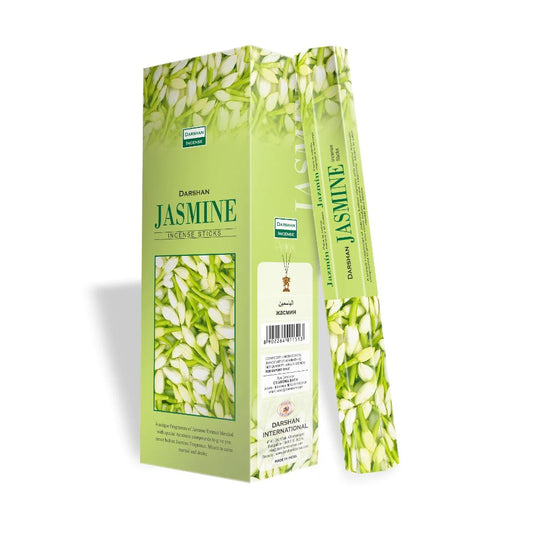 Darshan Jasmine Incense 20 Hex Pack