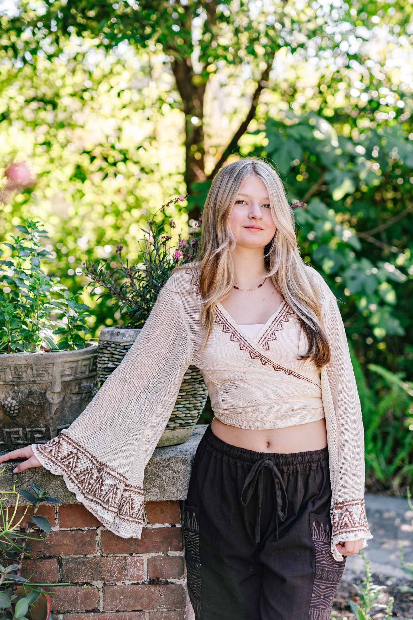 Desert Rose Woven Tie Jacket