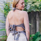 Desert Rose Embroidered Tie Top