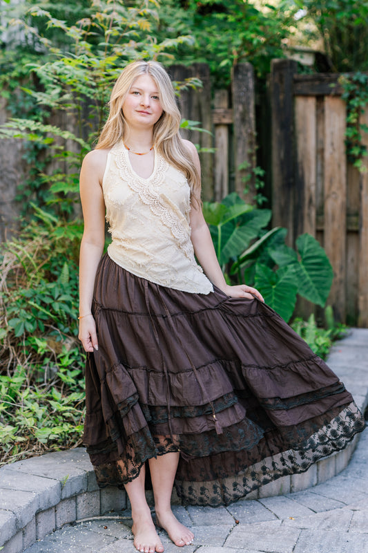 Desert Rose Lace Skirt