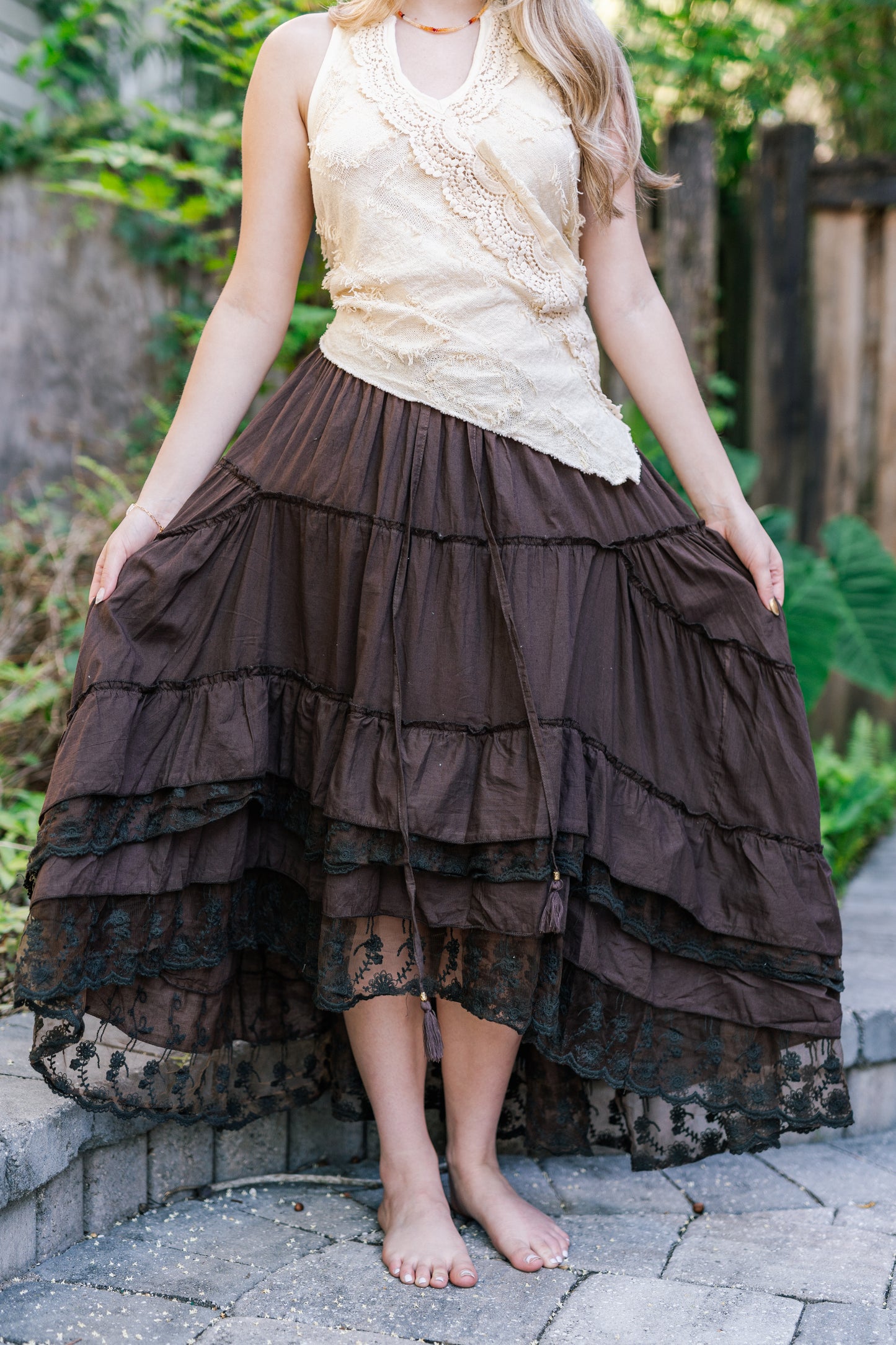 Desert Rose Lace Skirt