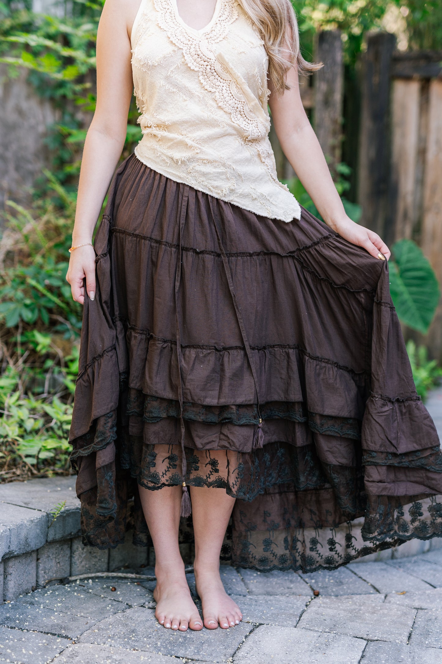 Desert Rose Lace Skirt