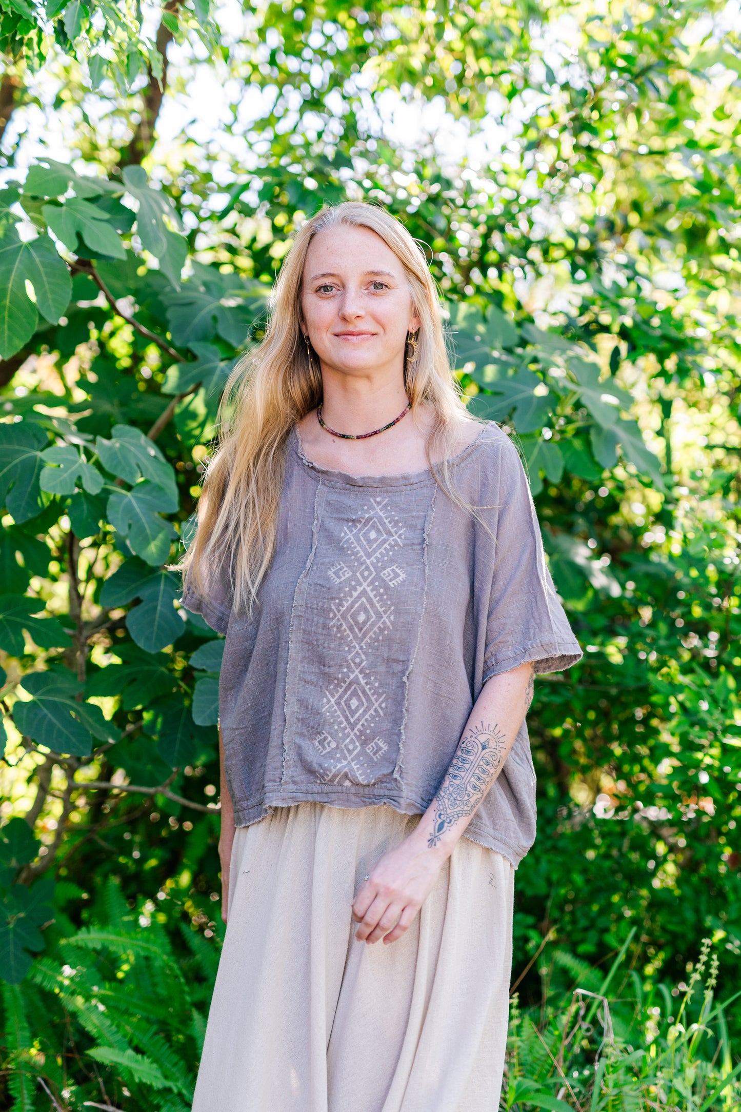 Desert Rose Block Print Shirt