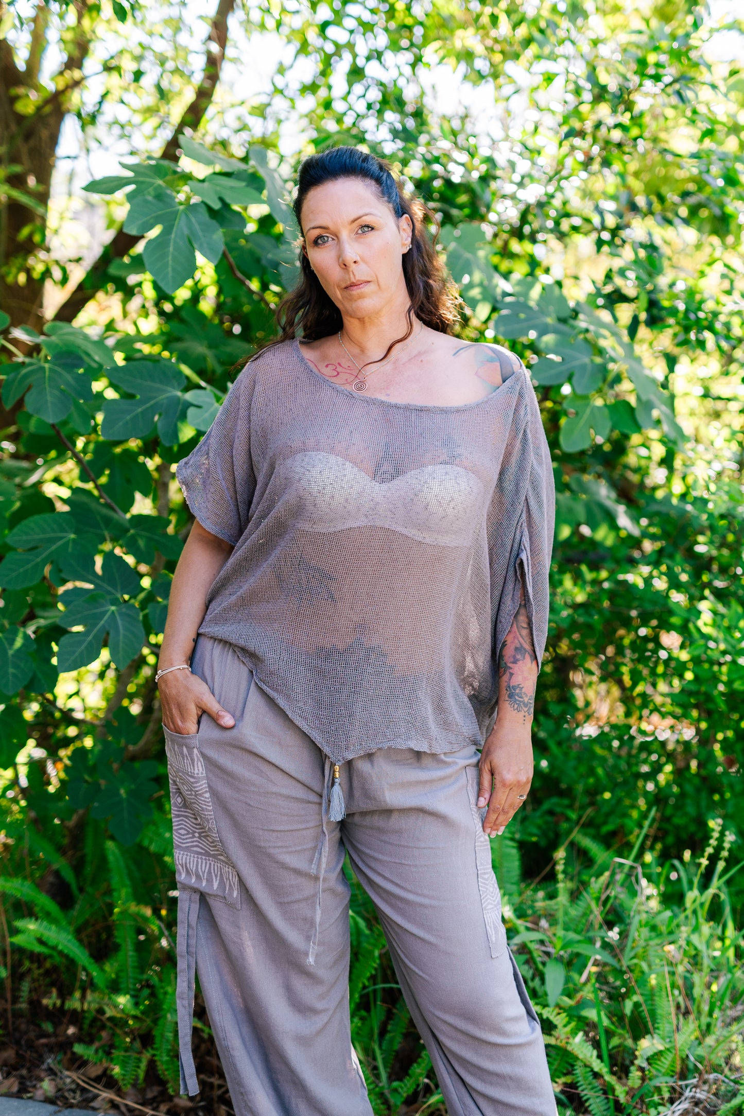 Desert Rose Block Print Pants