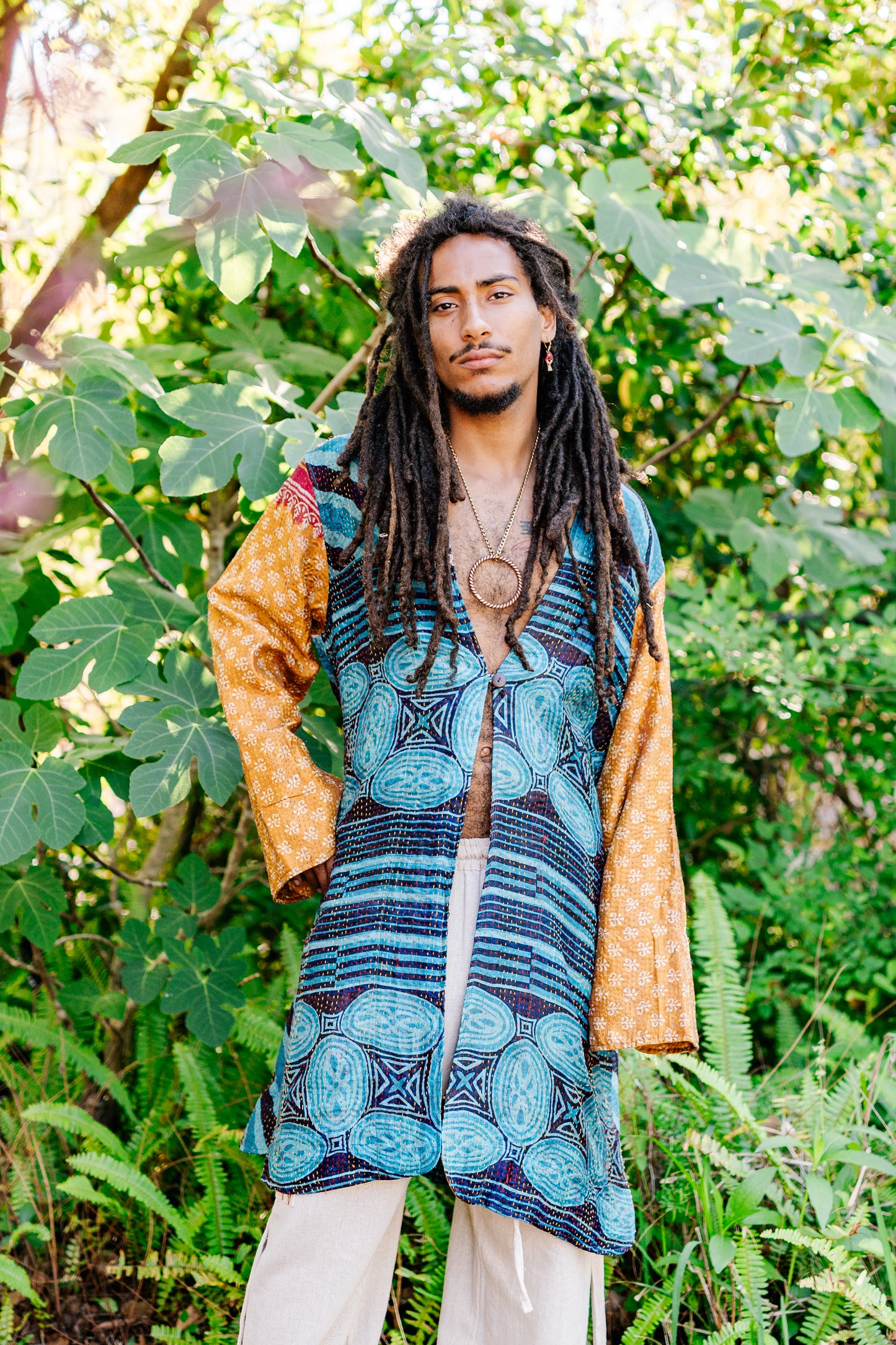 Recycled Silk Kantha Kimono Jacket
