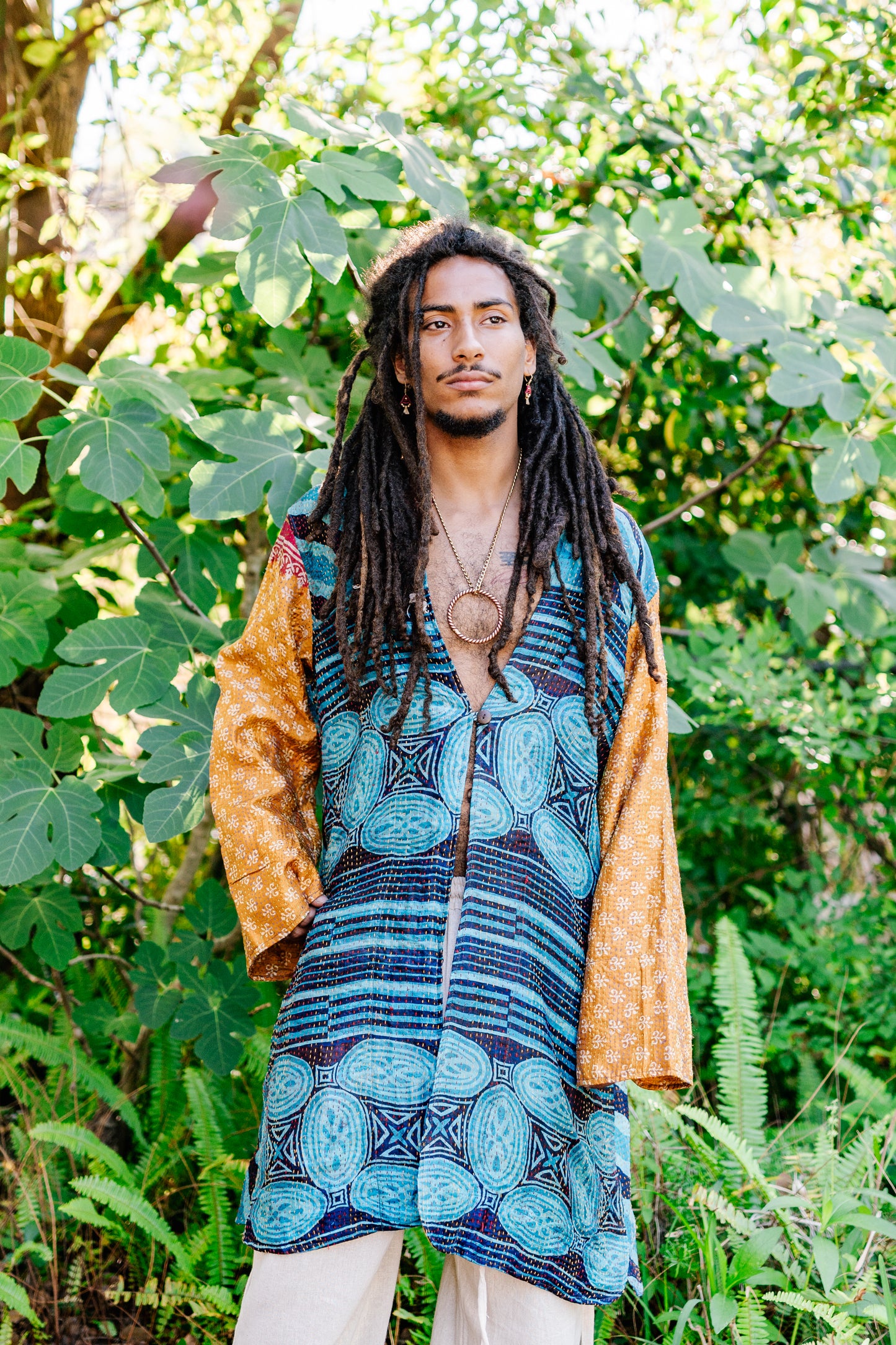 Recycled Silk Kantha Kimono Jacket