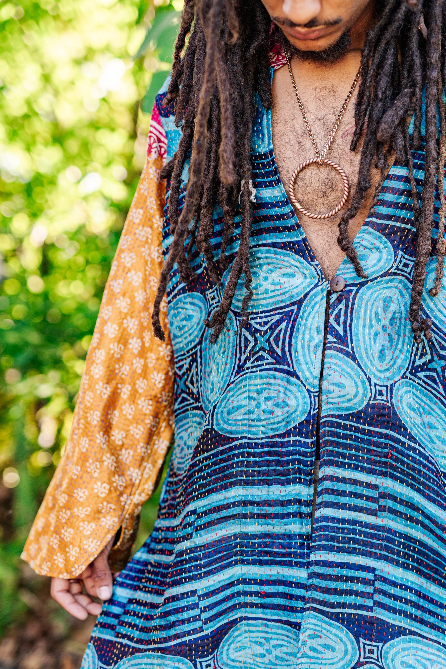 Recycled Silk Kantha Kimono Jacket