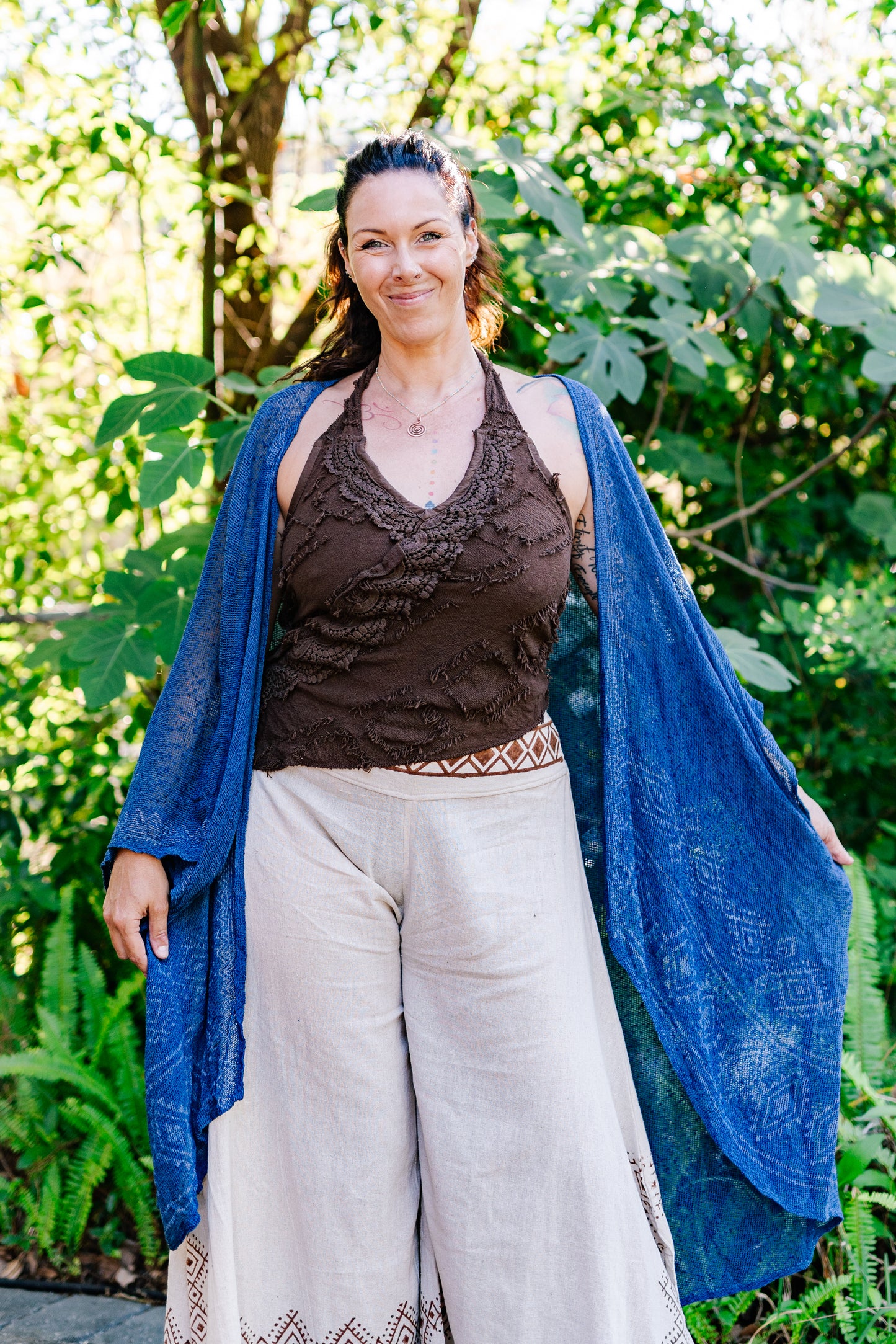 Desert Rose Woven Block Print Cover Up