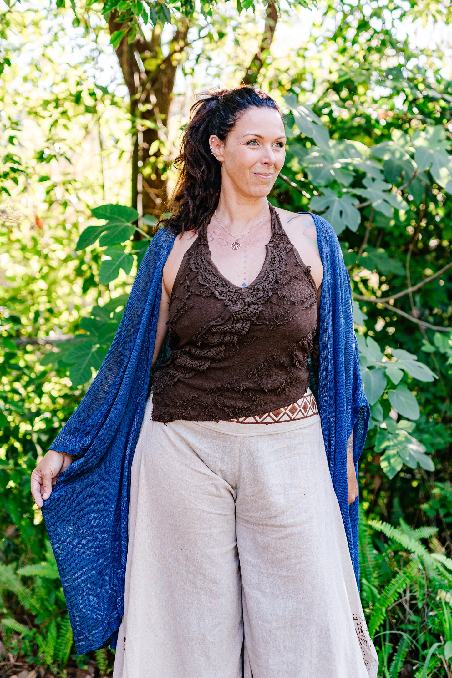 Desert Rose Woven Block Print Cover Up