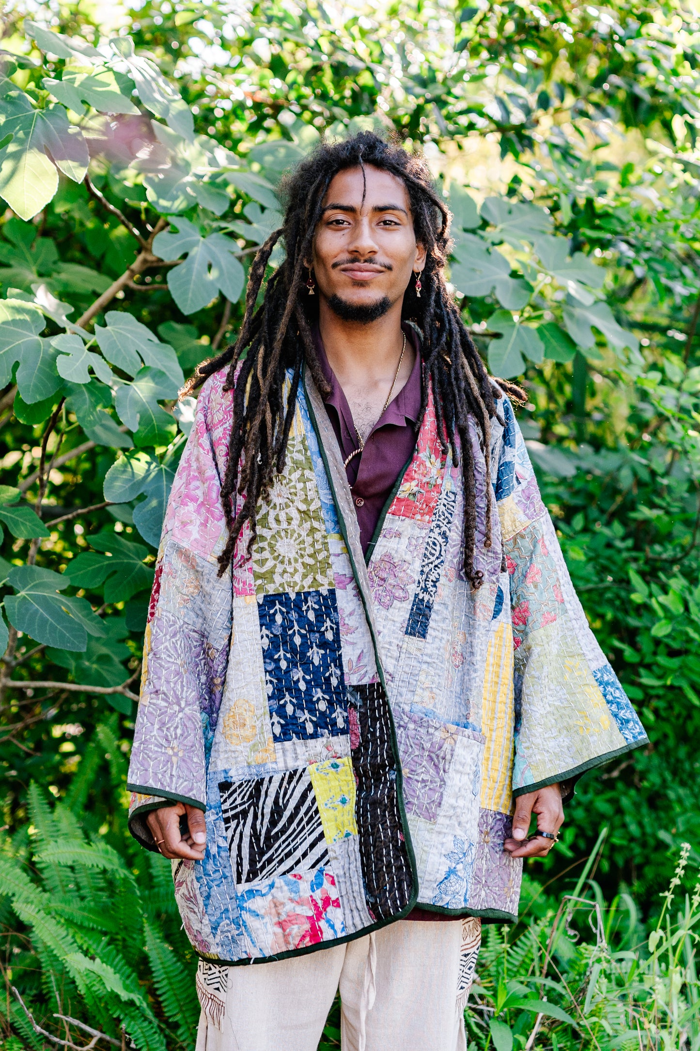 Recycled Sari Kantha Kimono Jacket