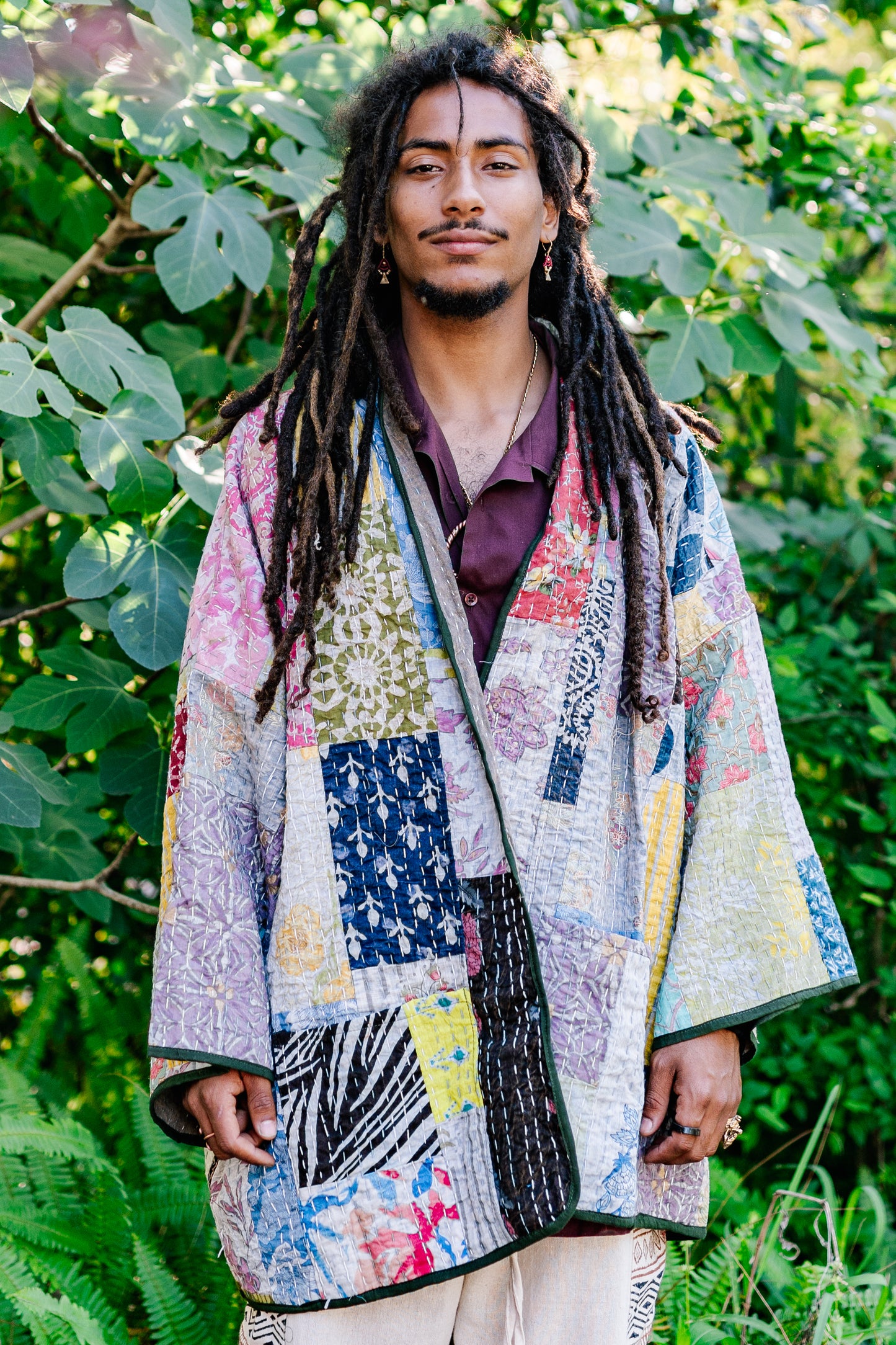 Recycled Sari Kantha Kimono Jacket
