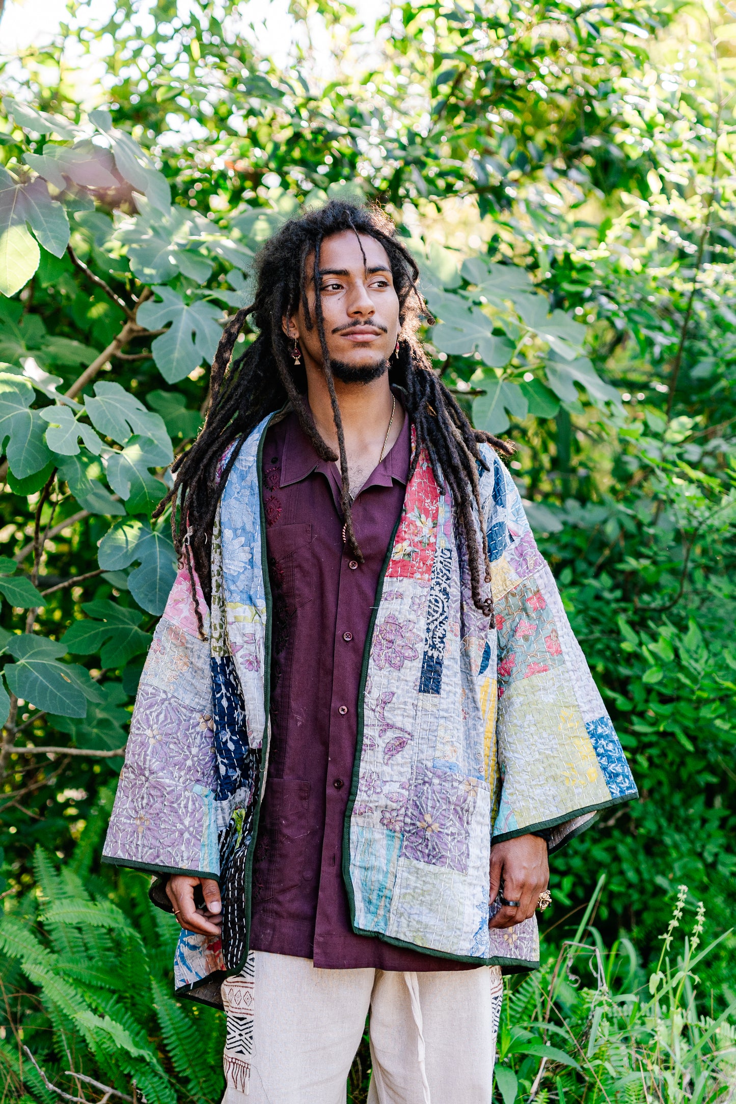 Recycled Sari Kantha Kimono Jacket