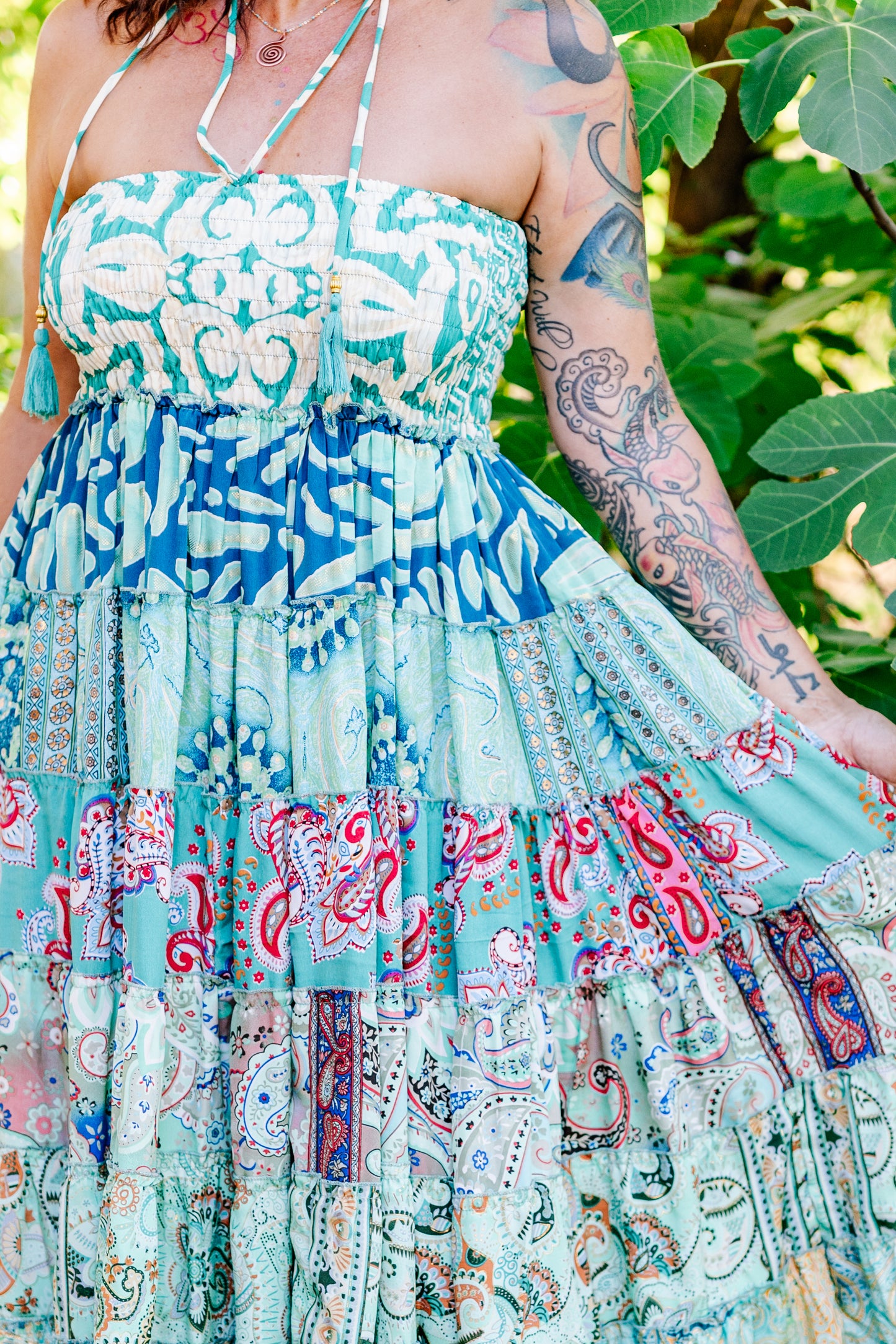 Silk Sari Patchwork Dress
