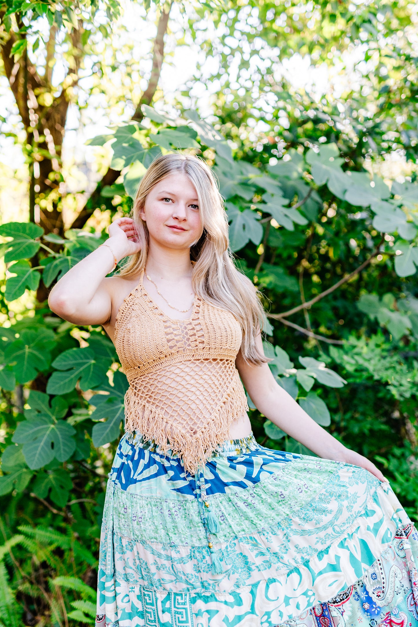 Silk Sari Patchwork Skirt