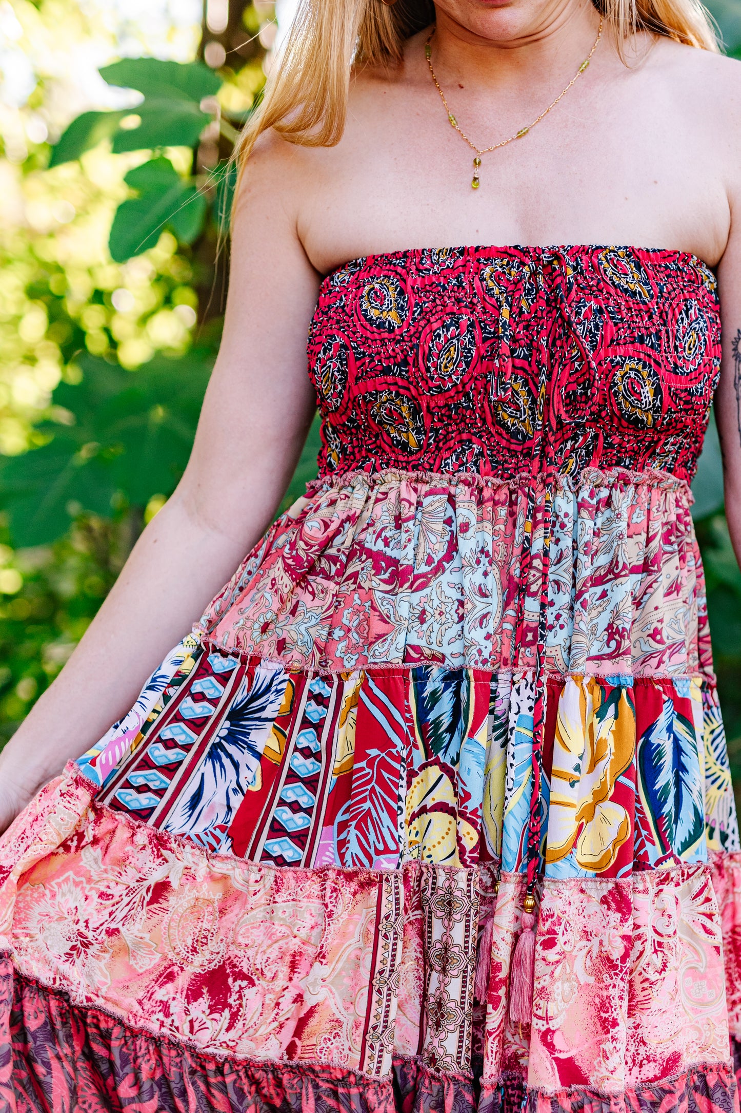 Silk Sari Patchwork Dress