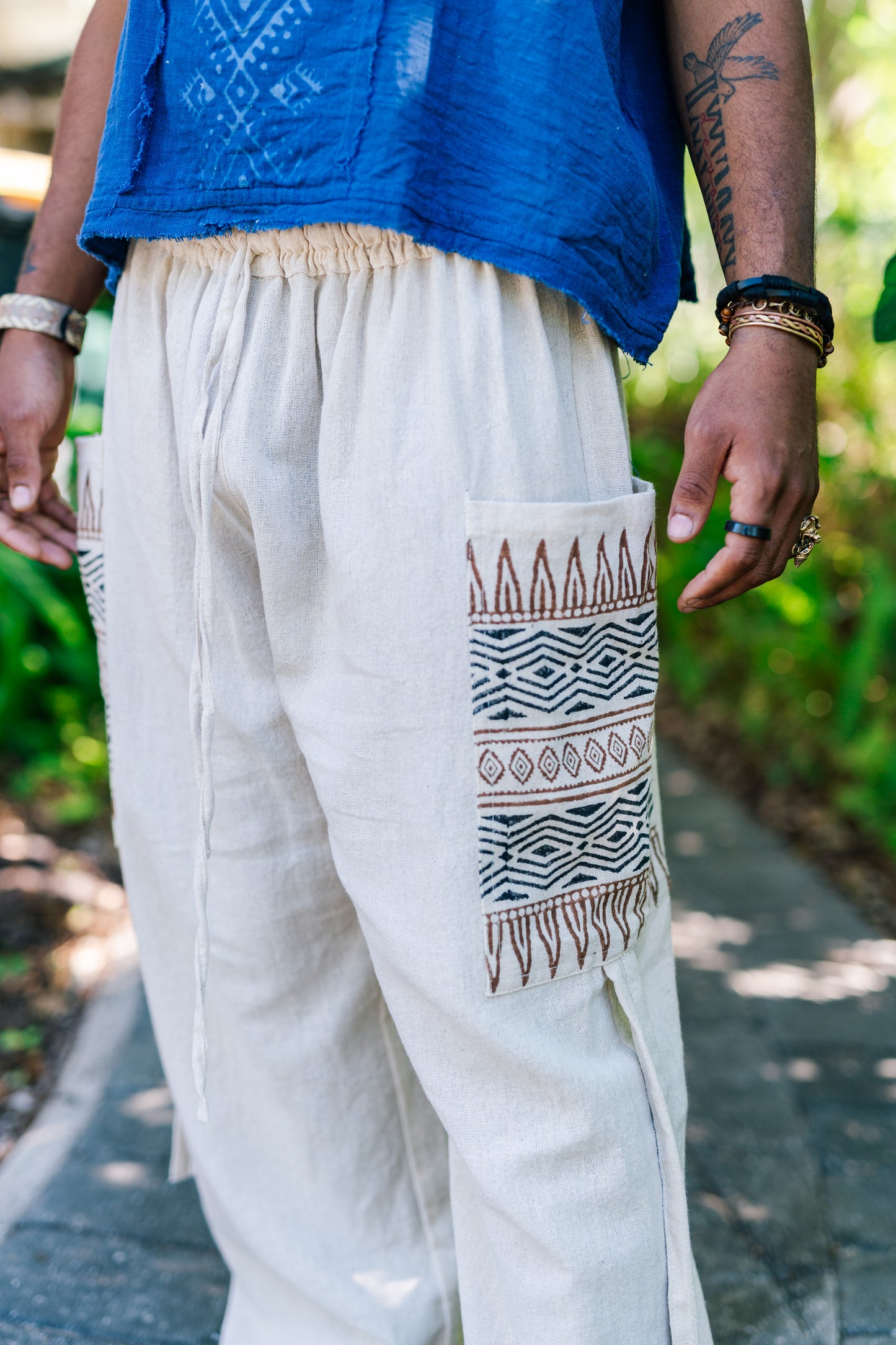 Desert Rose Block Print Pants