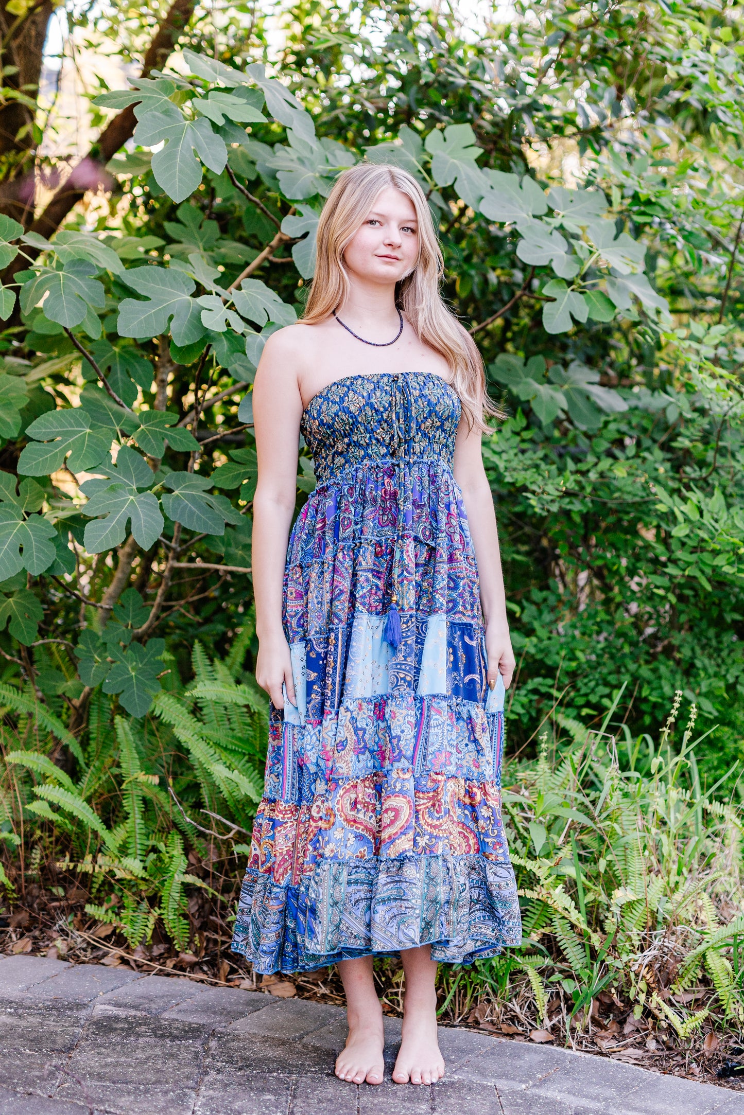 Silk Sari Patchwork Dress