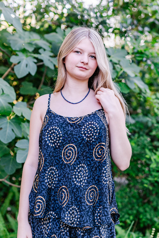 Golden Swirls Tank Top
