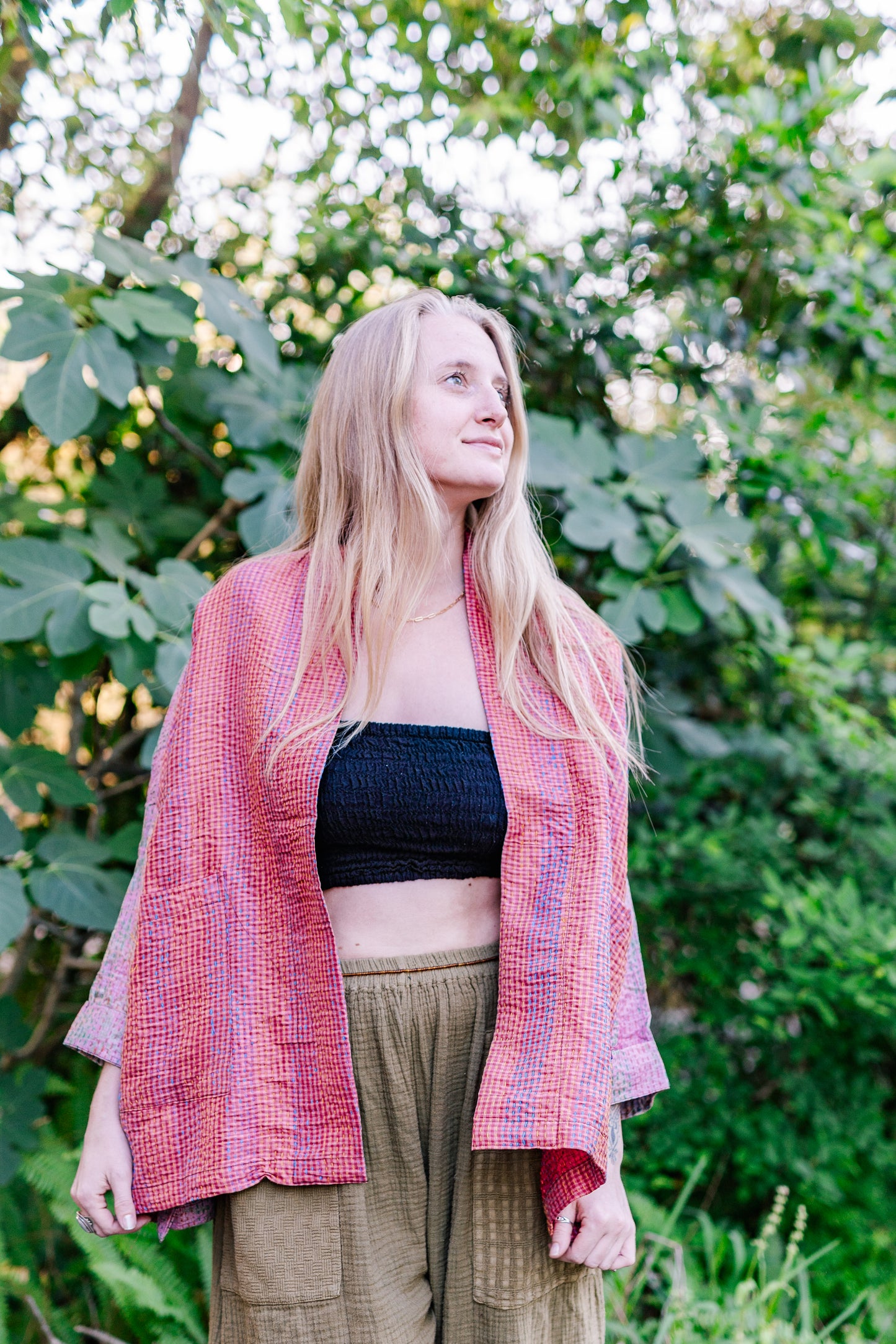 Recycled Sari Kantha Kimono Jacket
