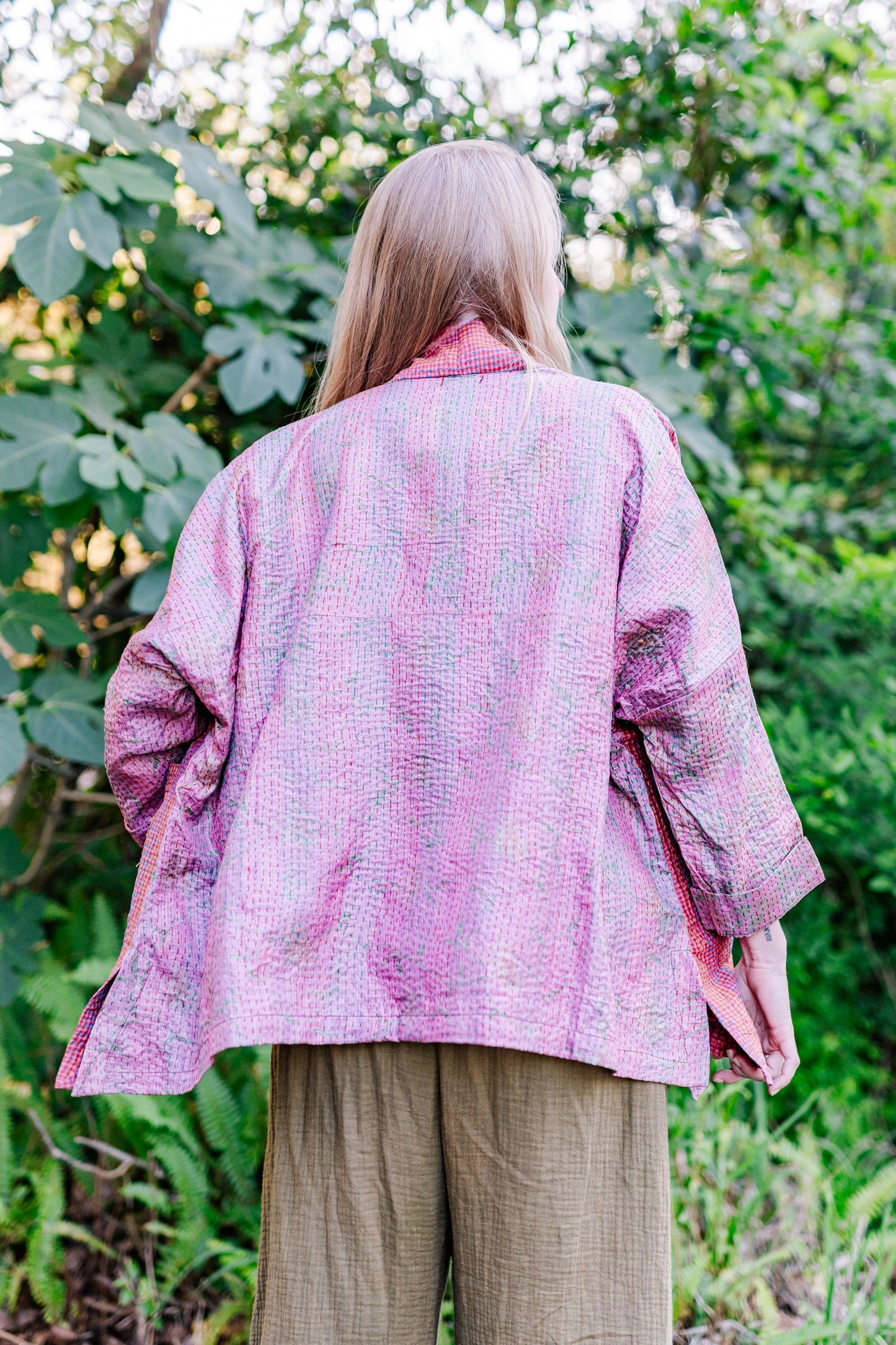 Recycled Sari Kantha Kimono Jacket