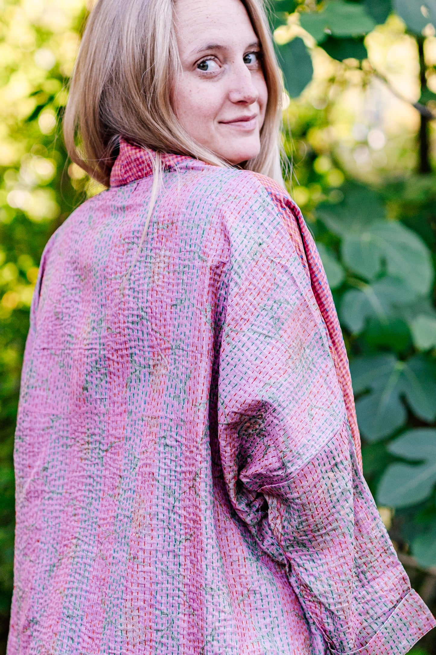 Recycled Sari Kantha Kimono Jacket