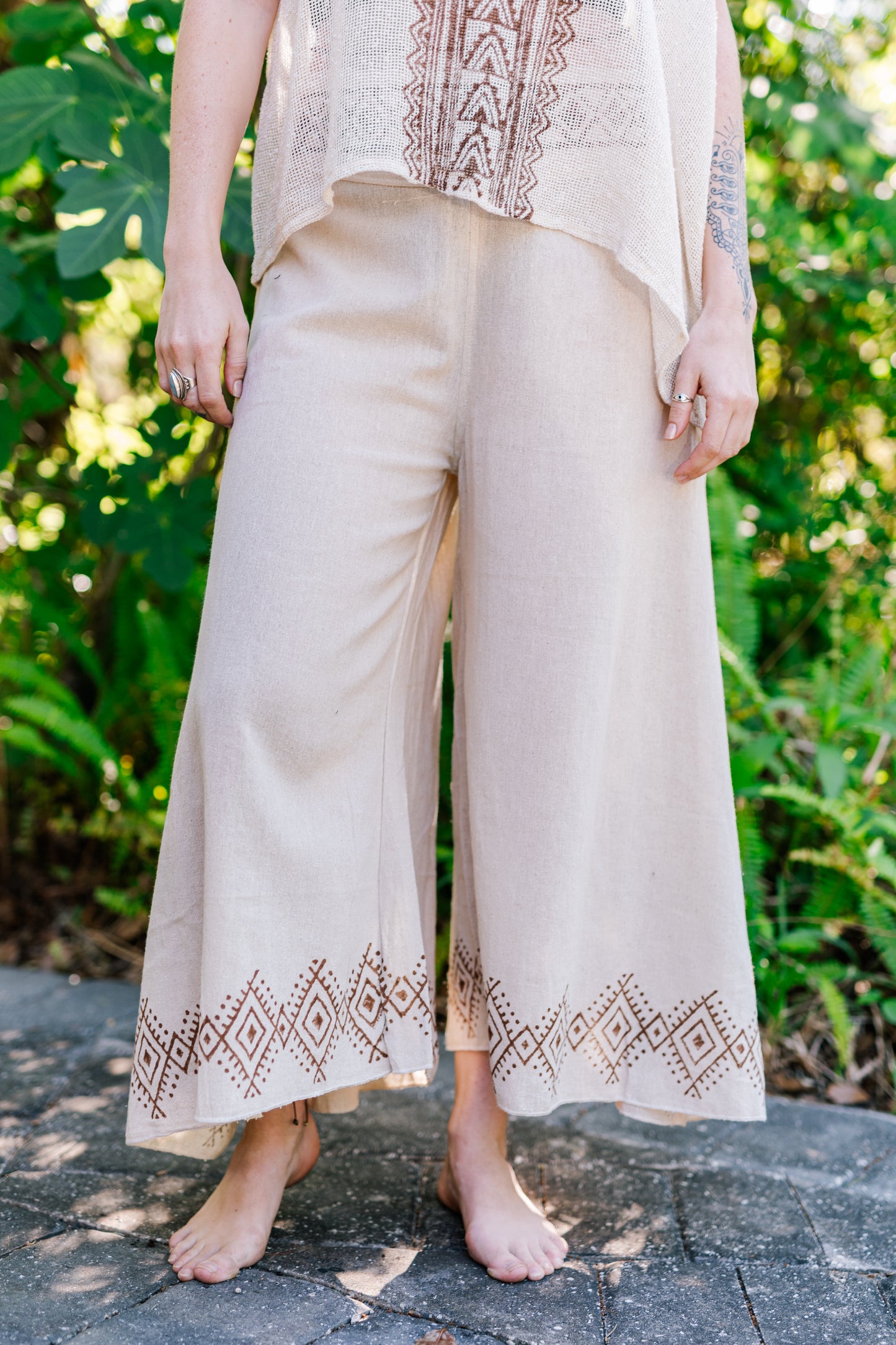 Desert Rose Block Print Pants