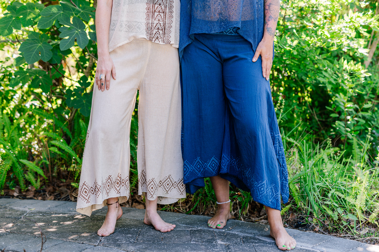 Desert Rose Block Print Pants