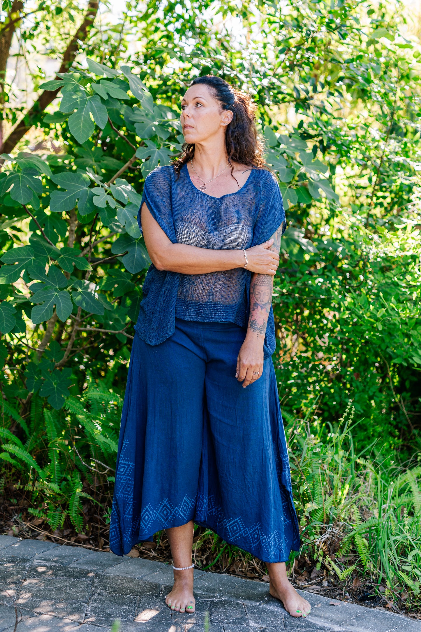 Desert Rose Block Print Pants