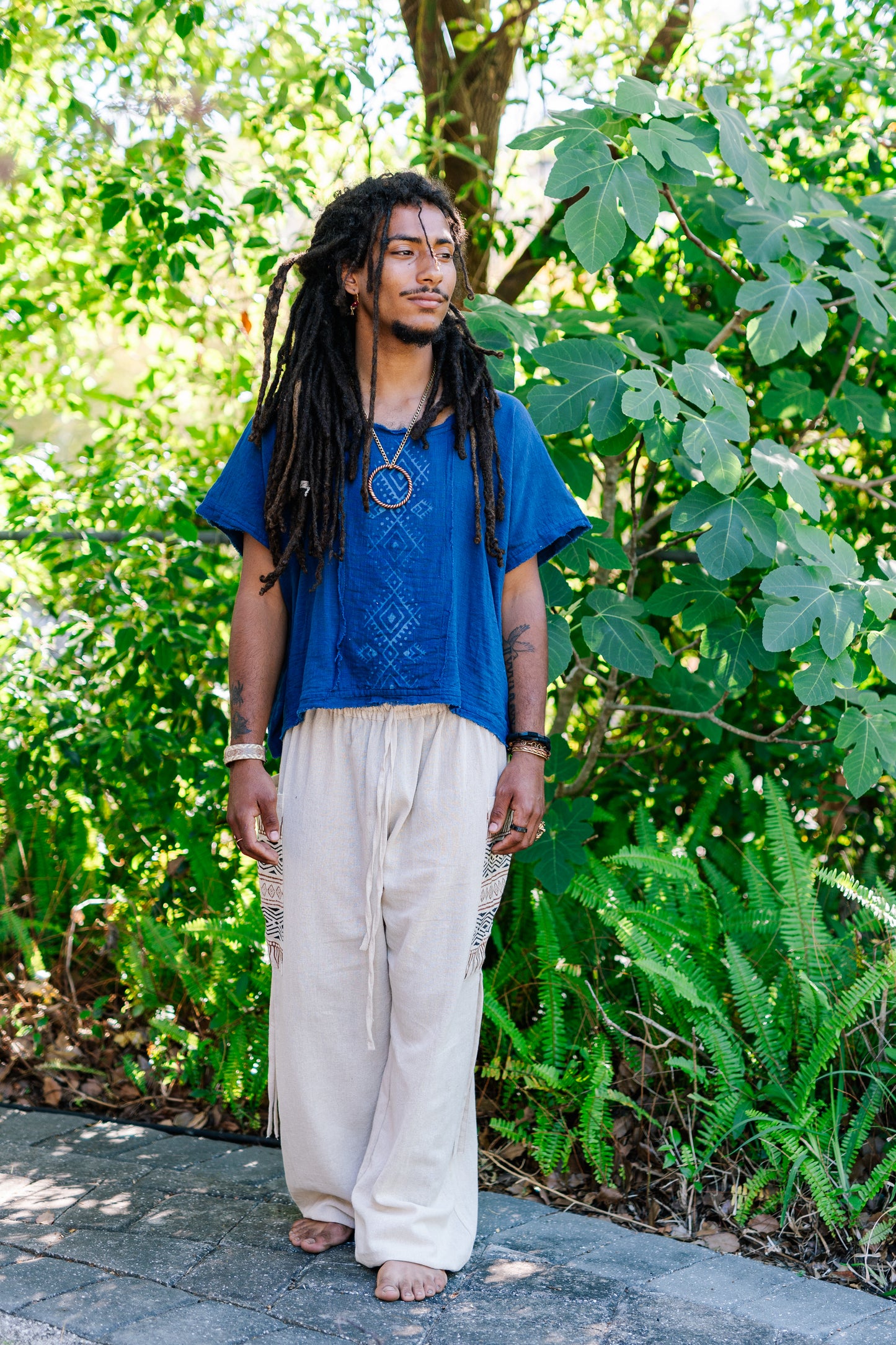 Desert Rose Block Print Pants