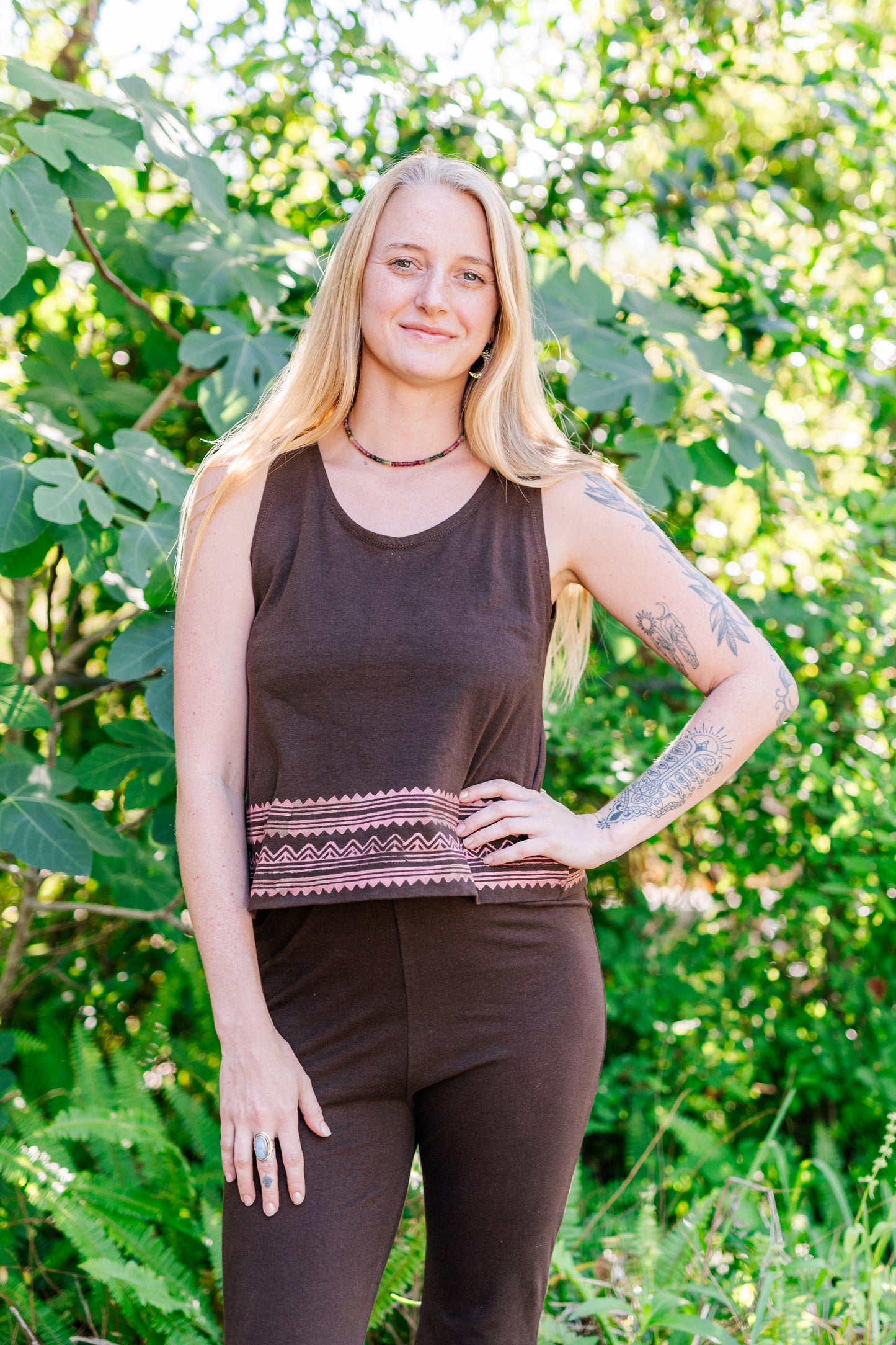 Block Print Tank Top
